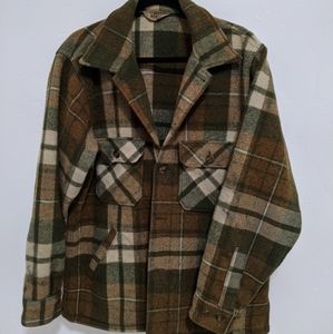 Men's wool flannel coat